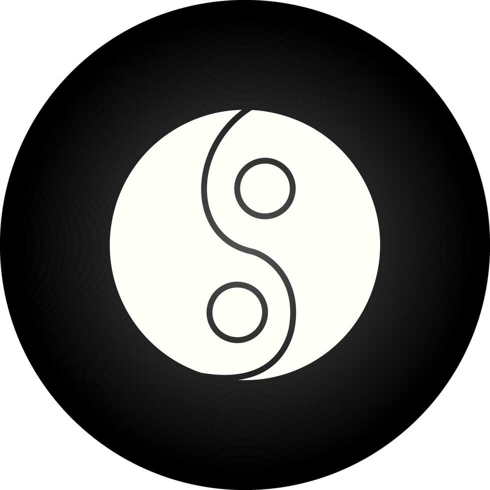 icono de vector de yin yang