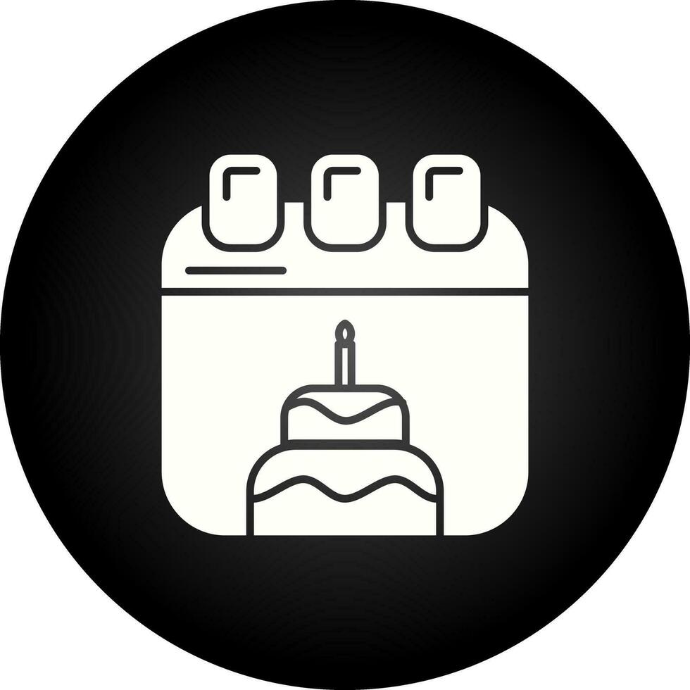 icono de vector de cumpleaños