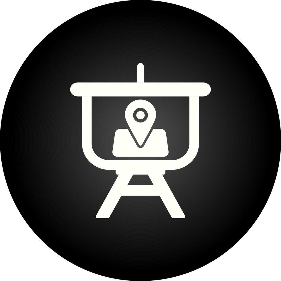 Location Presentation Vector Icon