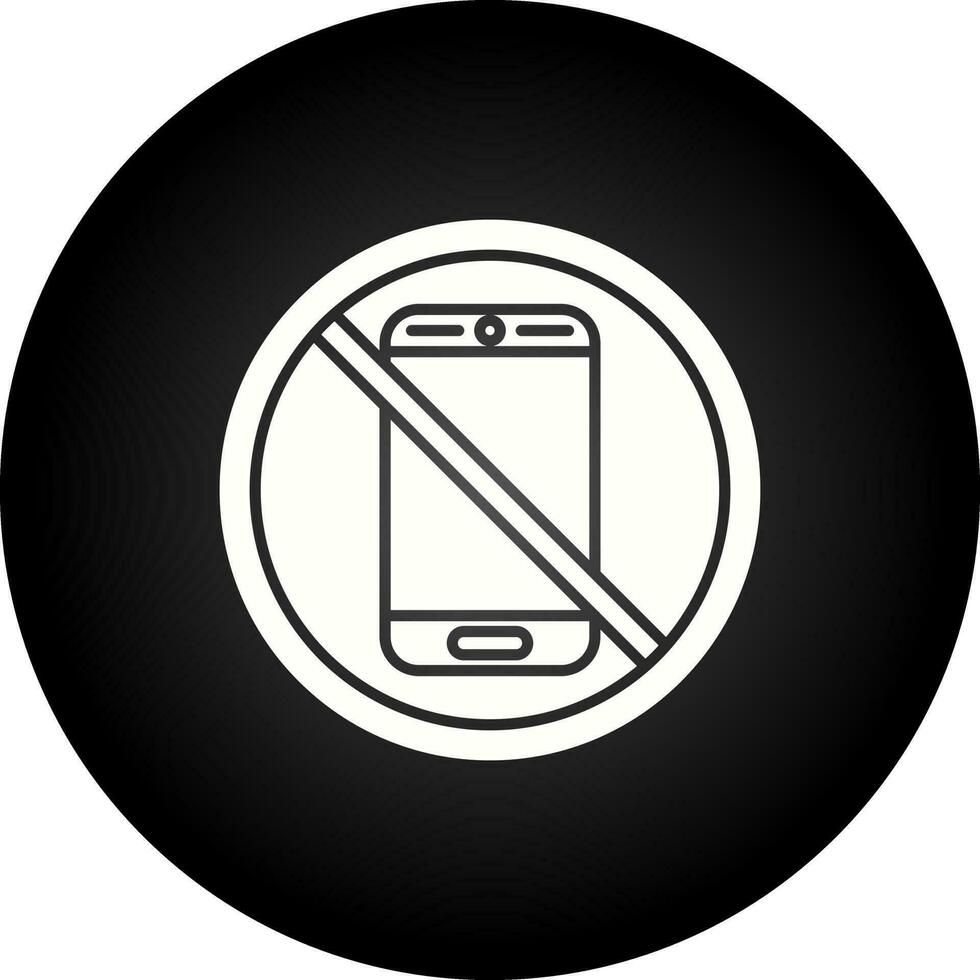 No Phone Vector Icon