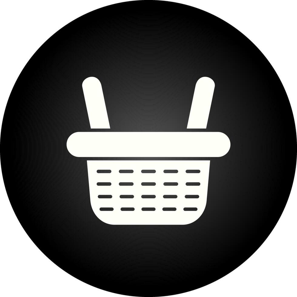 icono de vector de cesta de compras