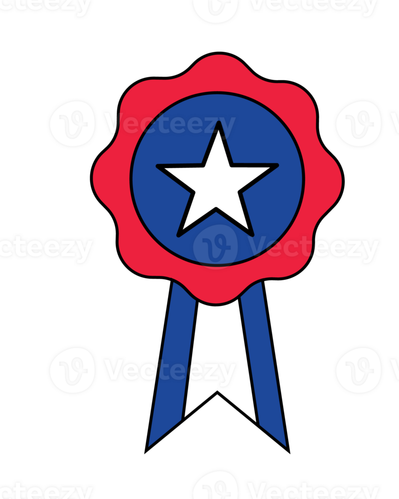 Patriotic doodle  clipart illustration png