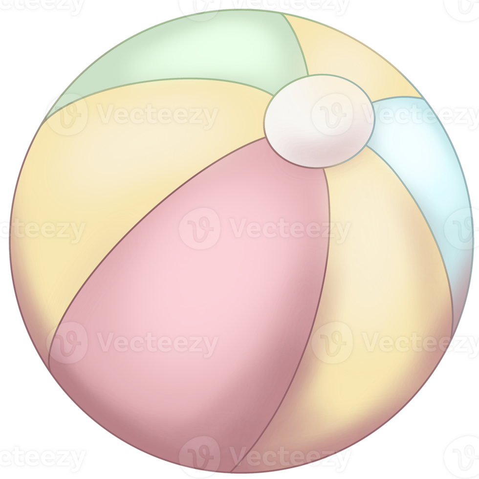 Watercolor Summer  beach stuff png