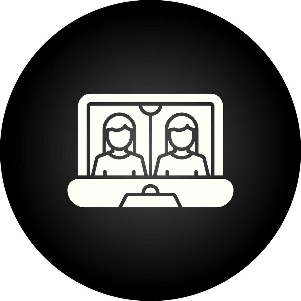 Online Meeting Vector Icon