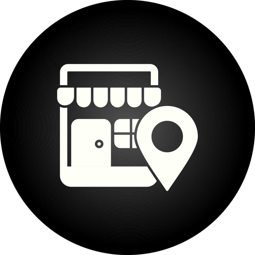 Shop Location Vector Icon