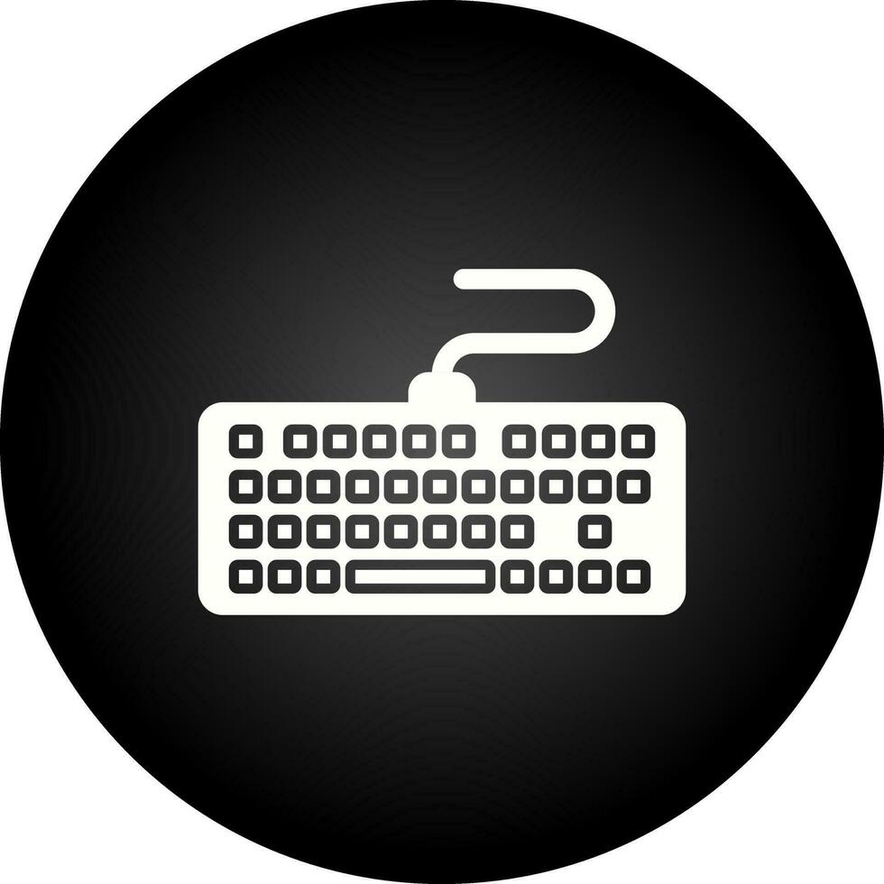 icono de vector de teclado