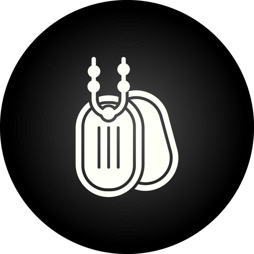 Army Dog Tag Vector Icon