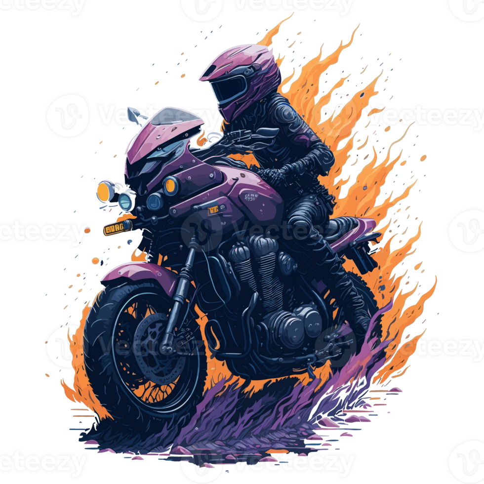 extrem Motor- Fahrrad Rennfahrer Illustration - - Berg Biker png