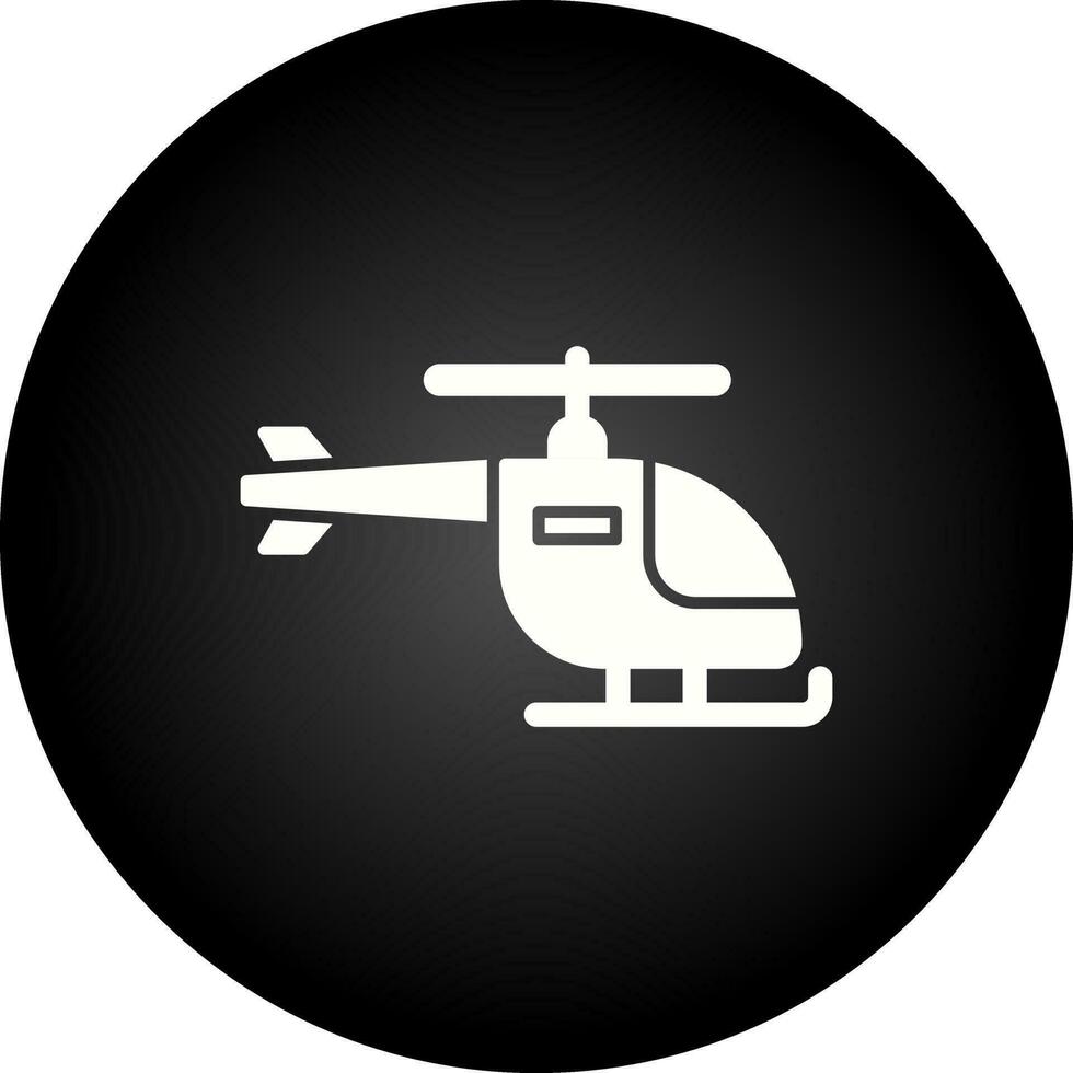 icono de vector de helicóptero