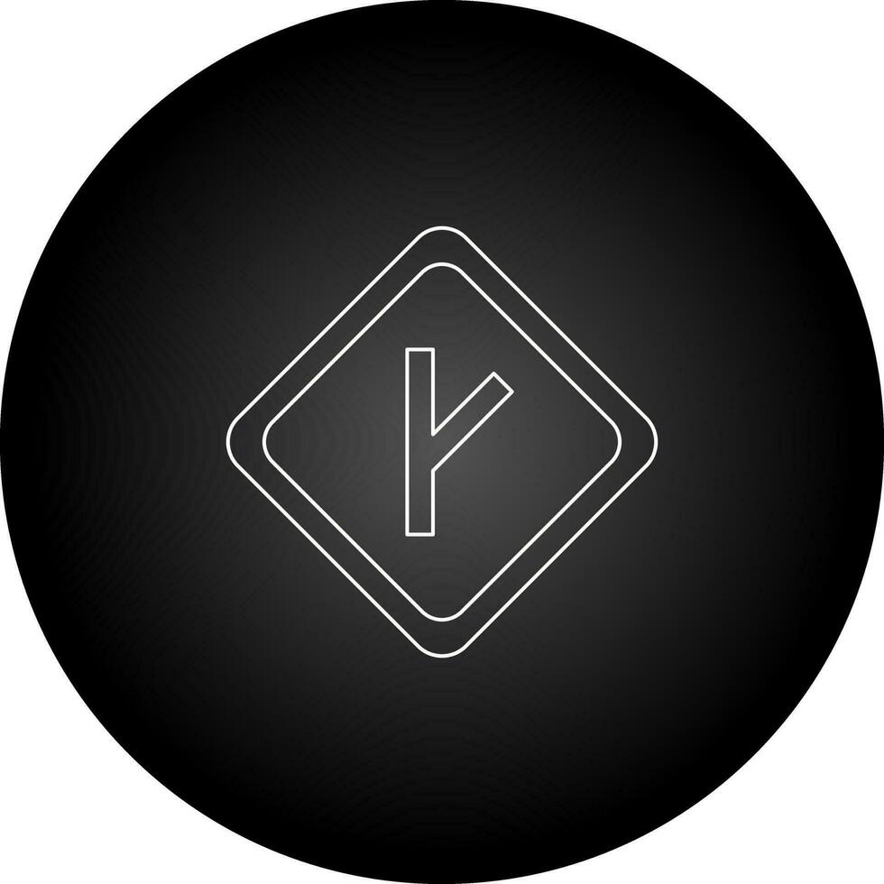 Linked Road sign Vector Icon