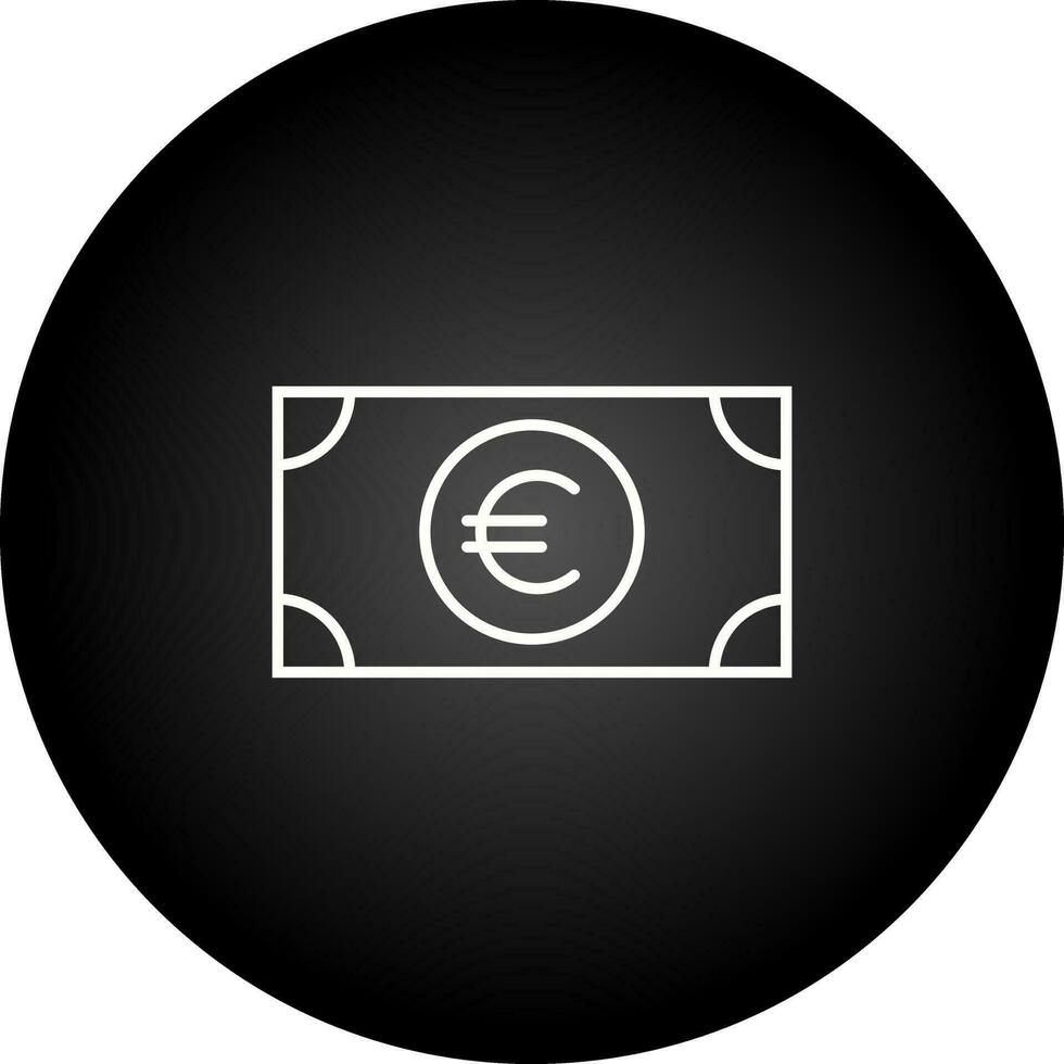 icono de vector de euro