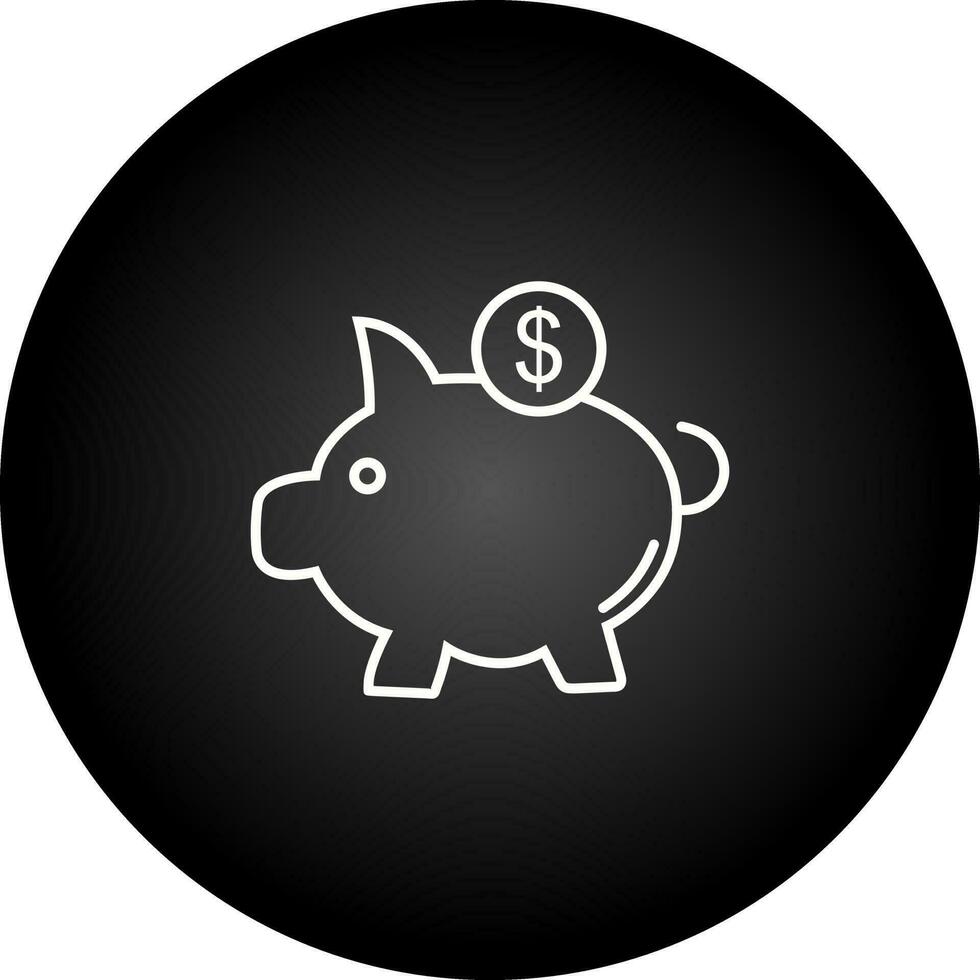 Piggy Saving Vector Icon