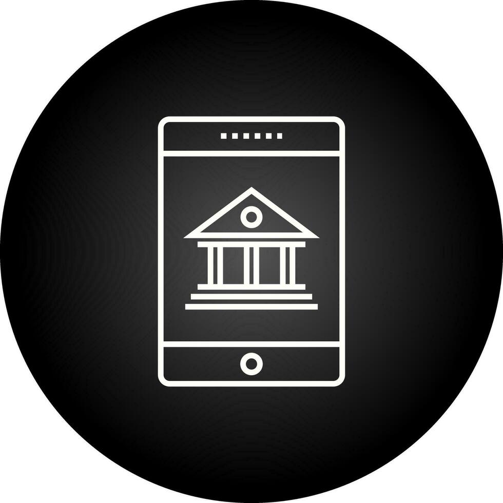Mobile Banking Vector Icon