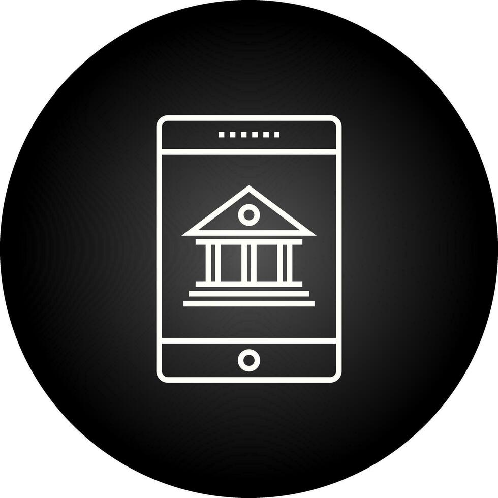 Mobile Banking Vector Icon