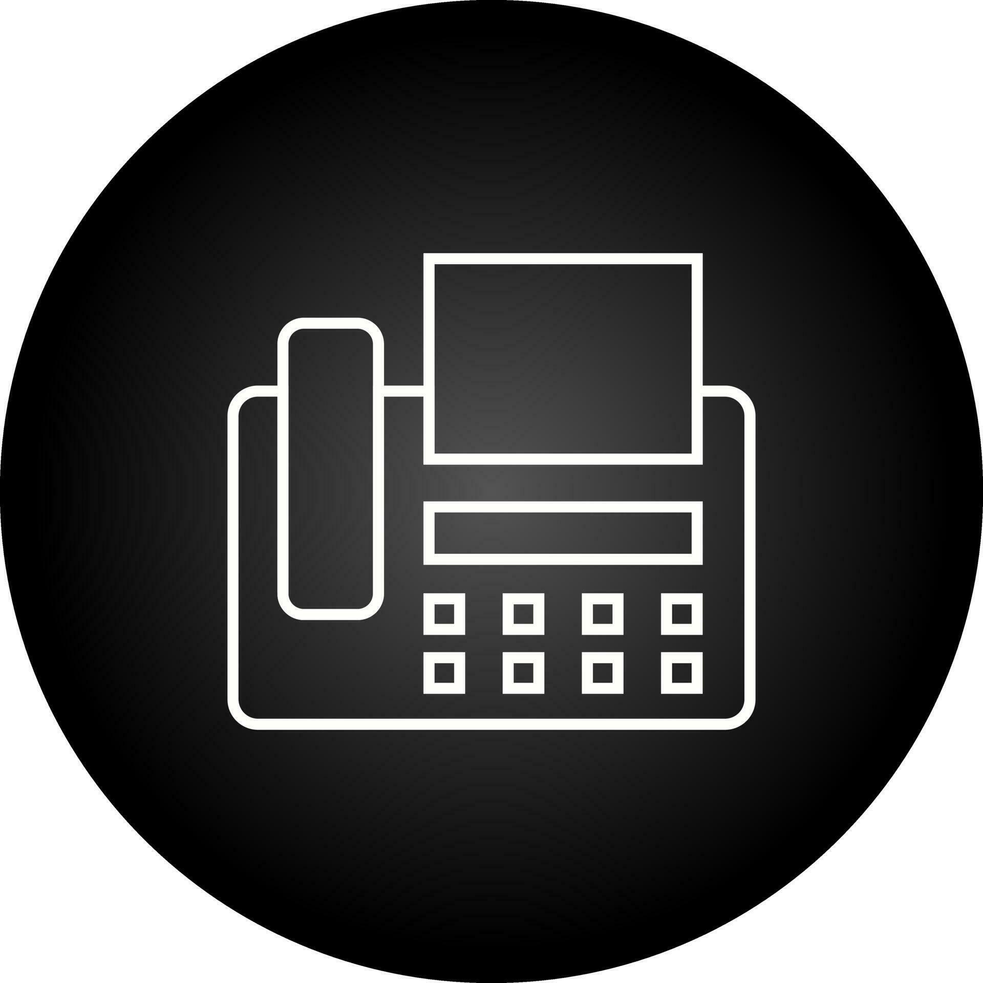 Fax Machine Vector Icon 23390744 Vector Art at Vecteezy