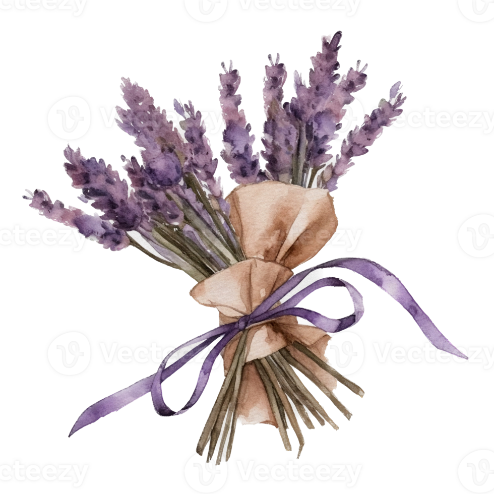 Beautiful flower bouquet watercolor ai generate png