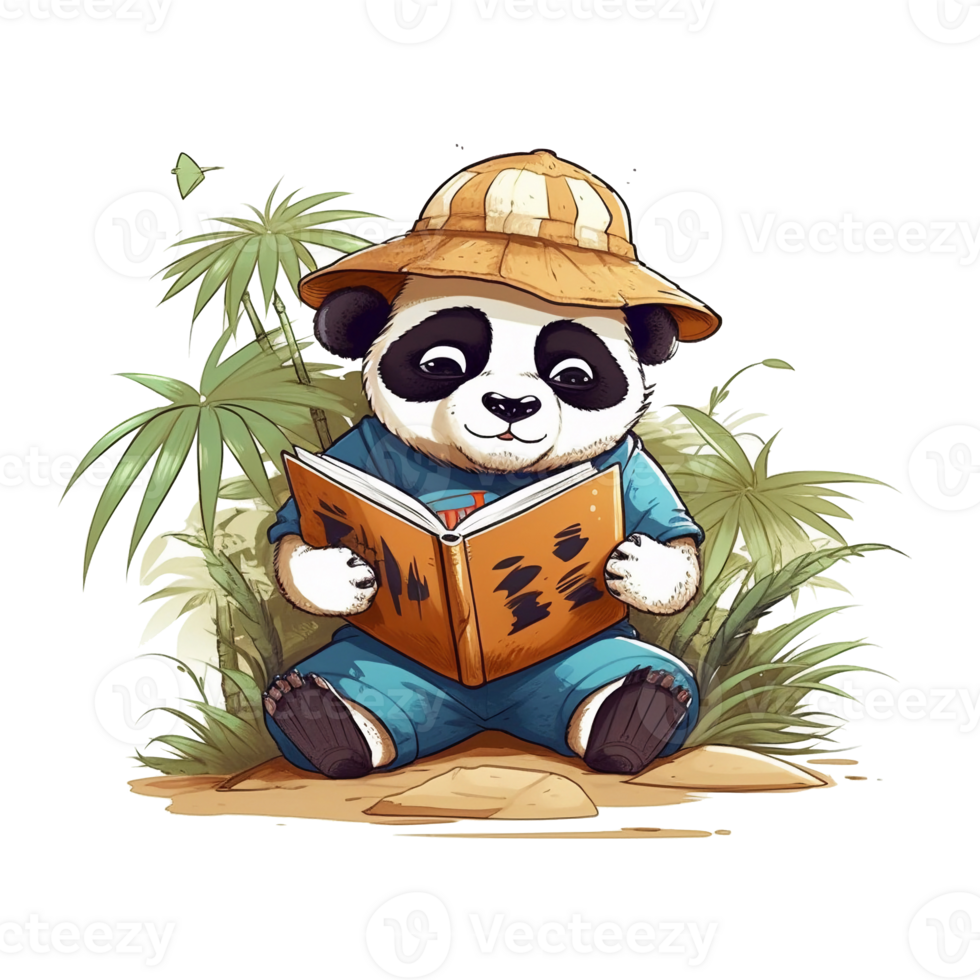 Illustration 2D sticker character design ai generate png