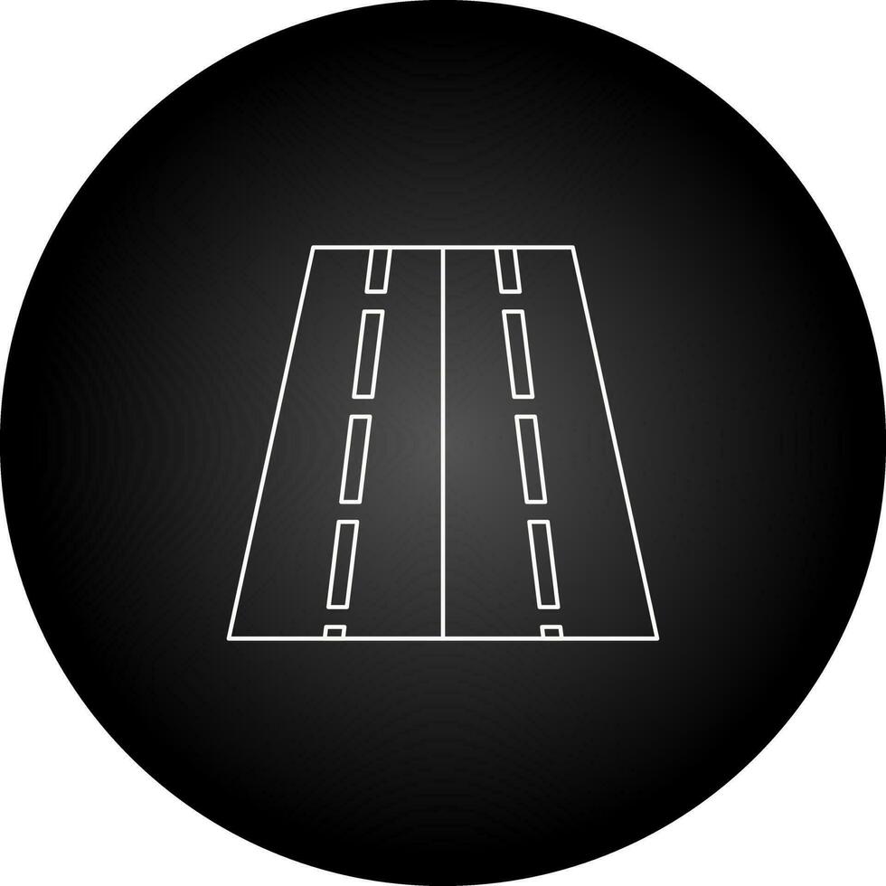 Two Way Road Vector Icon