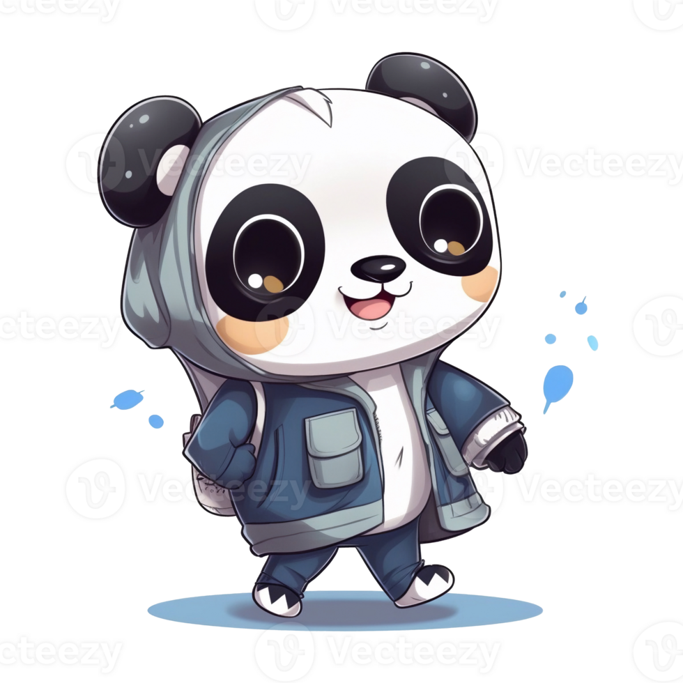 Illustration 2D sticker character design ai generate png