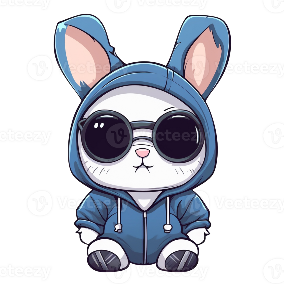 Illustration 2D sticker character design ai generate png