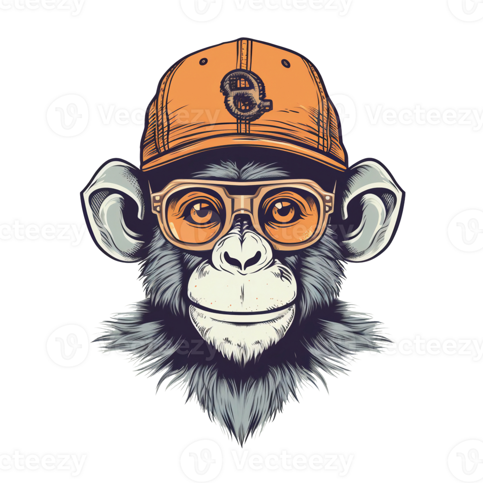 Illustration 2D sticker character design ai generate png