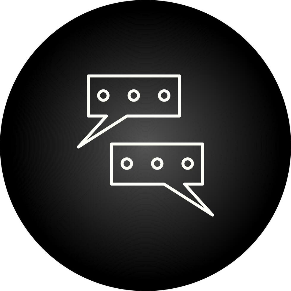 Chat Conversation Vector Icon