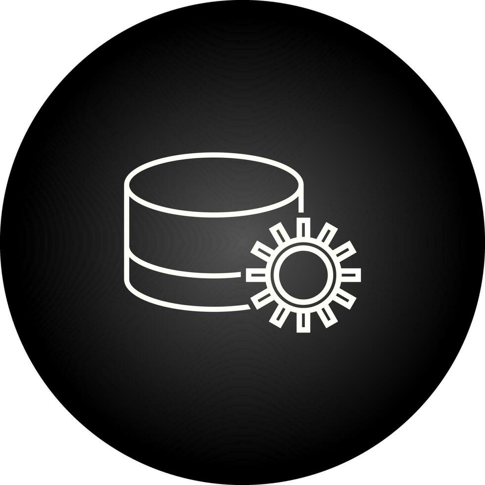 Database Setting Vector Icon
