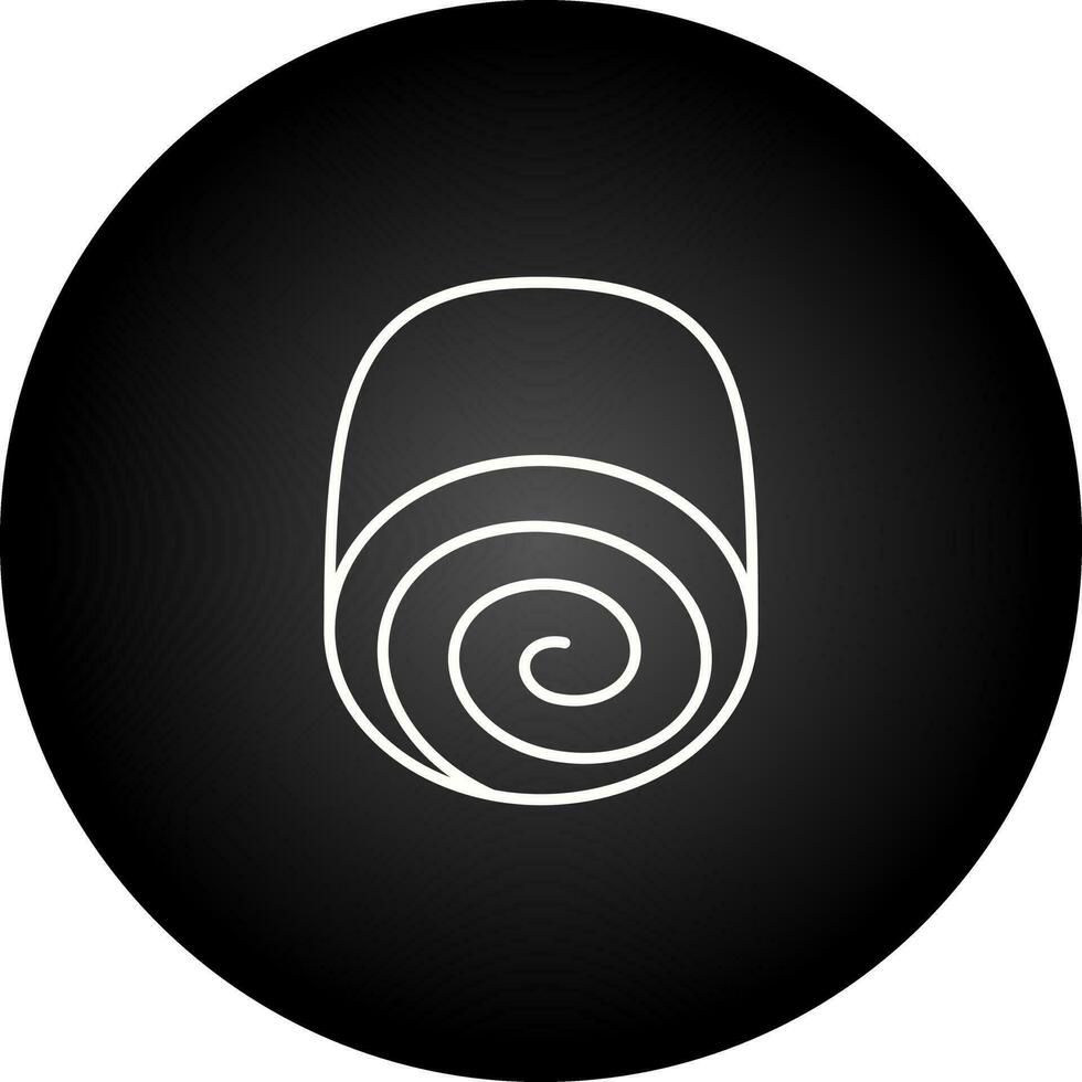 Swiss roll Vector Icon