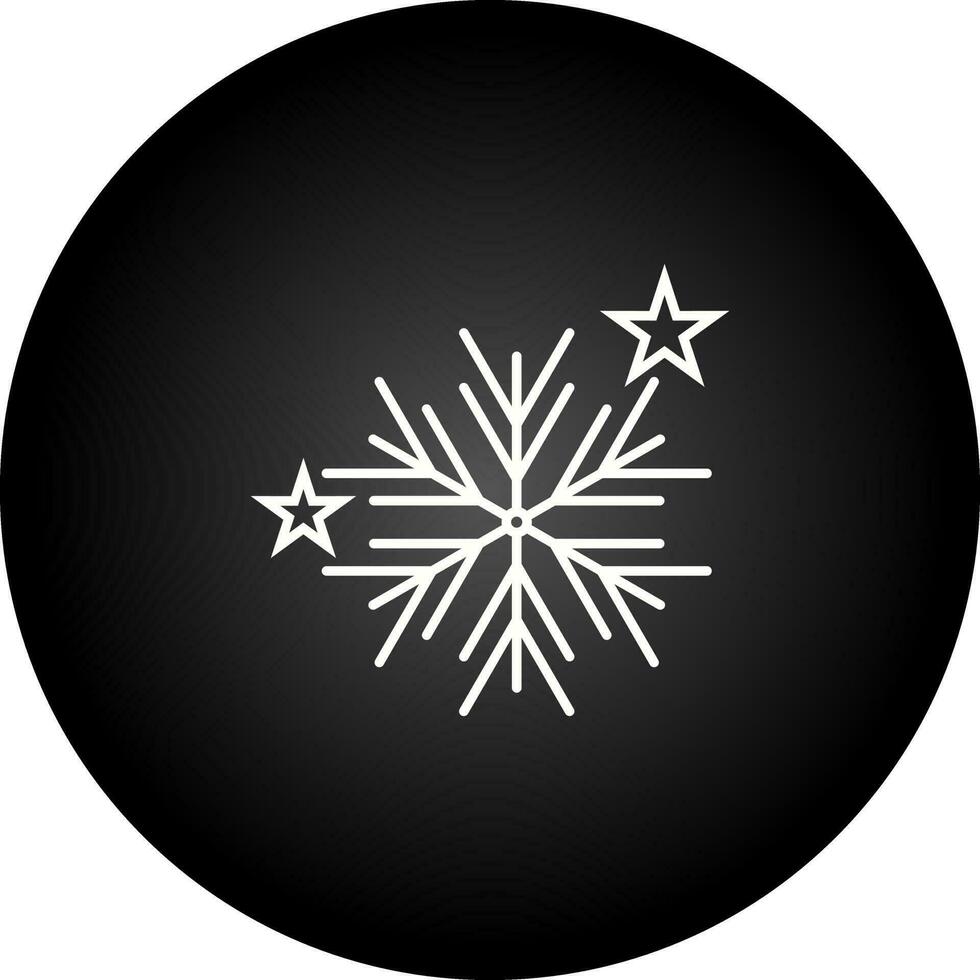 icono de vector de copos de nieve