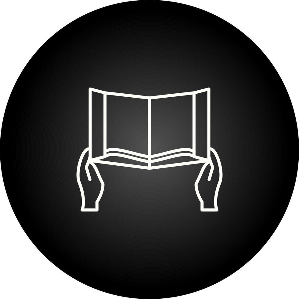 Reading Holy Book Vector Icon