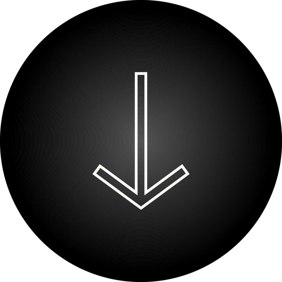 Down Vector Icon