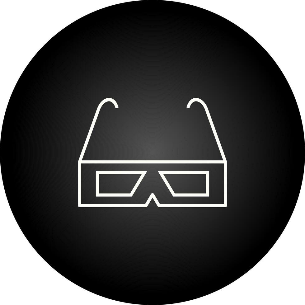 3D glasses Vector Icon
