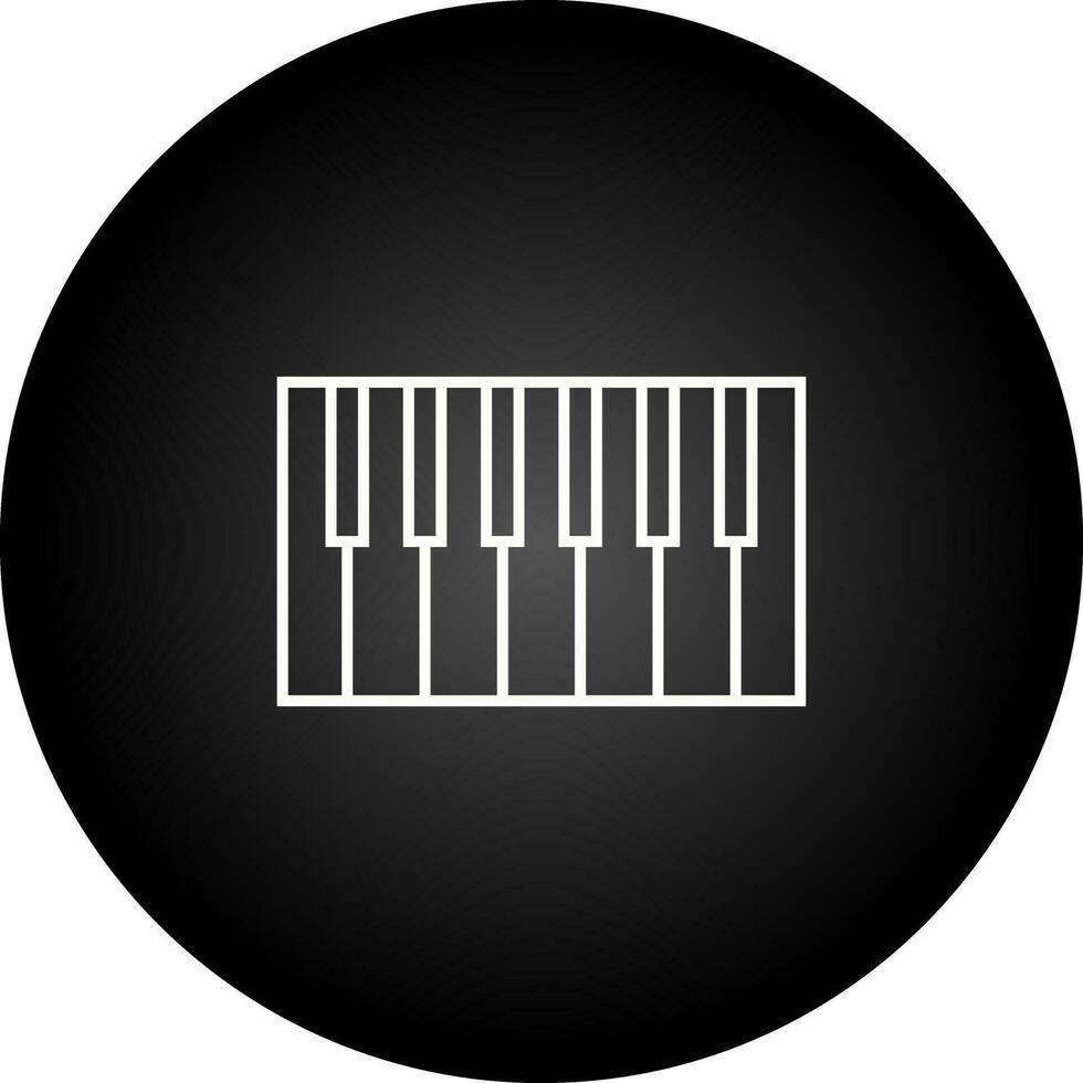 icono de vector de teclado de piano