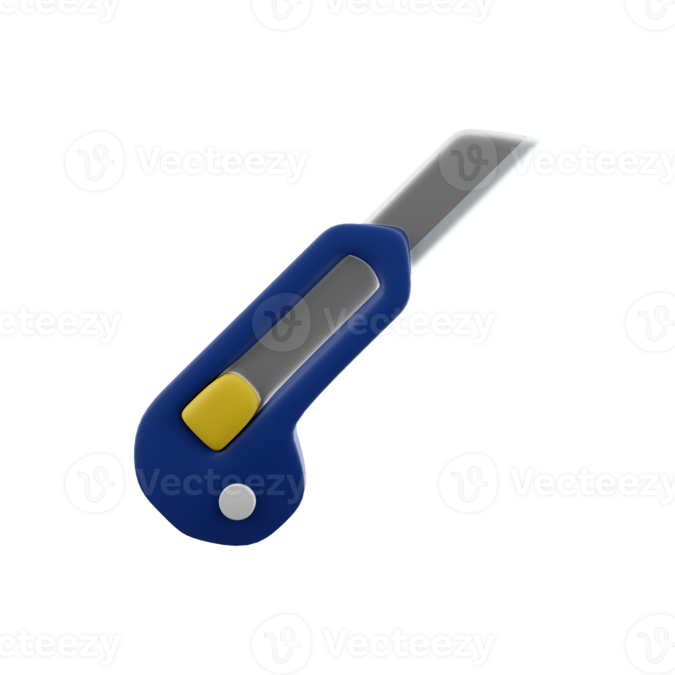 3D rendering paper cutter symbol on 3D rendering, icon. png
