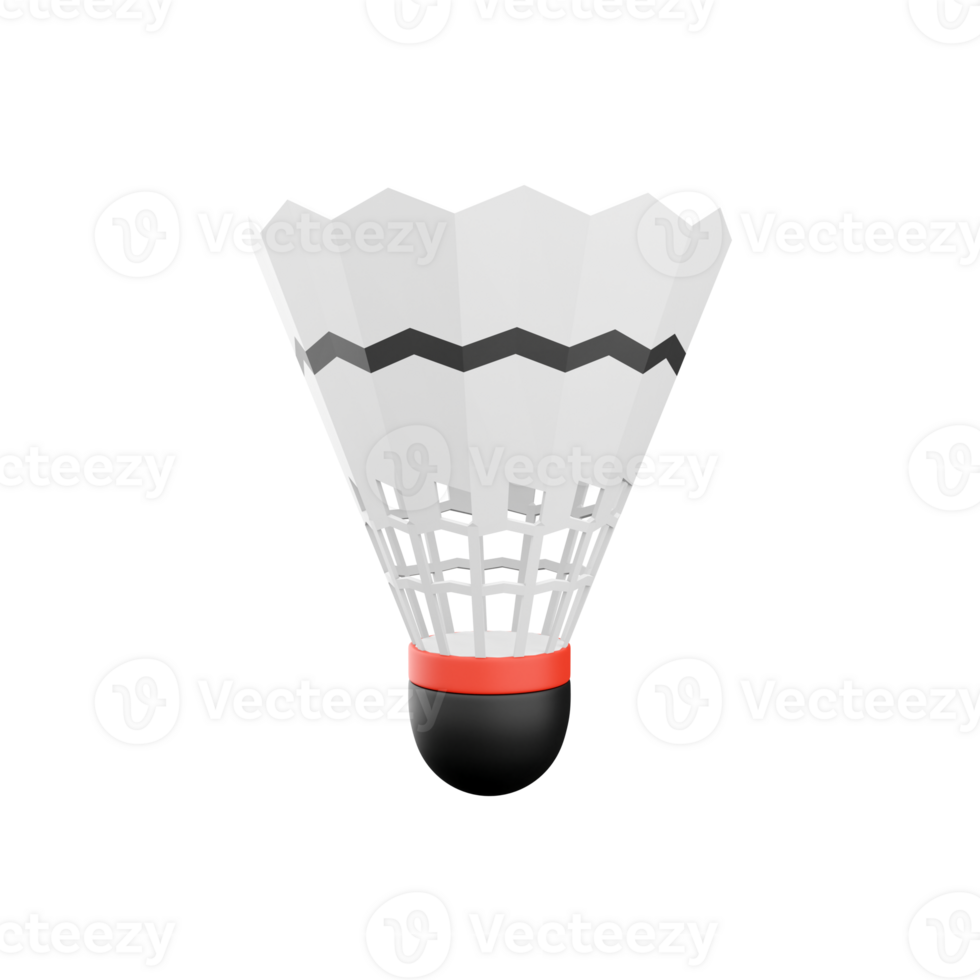 3d render rocket. 3d render badminton. 3D rendering of a badminton racket on. png