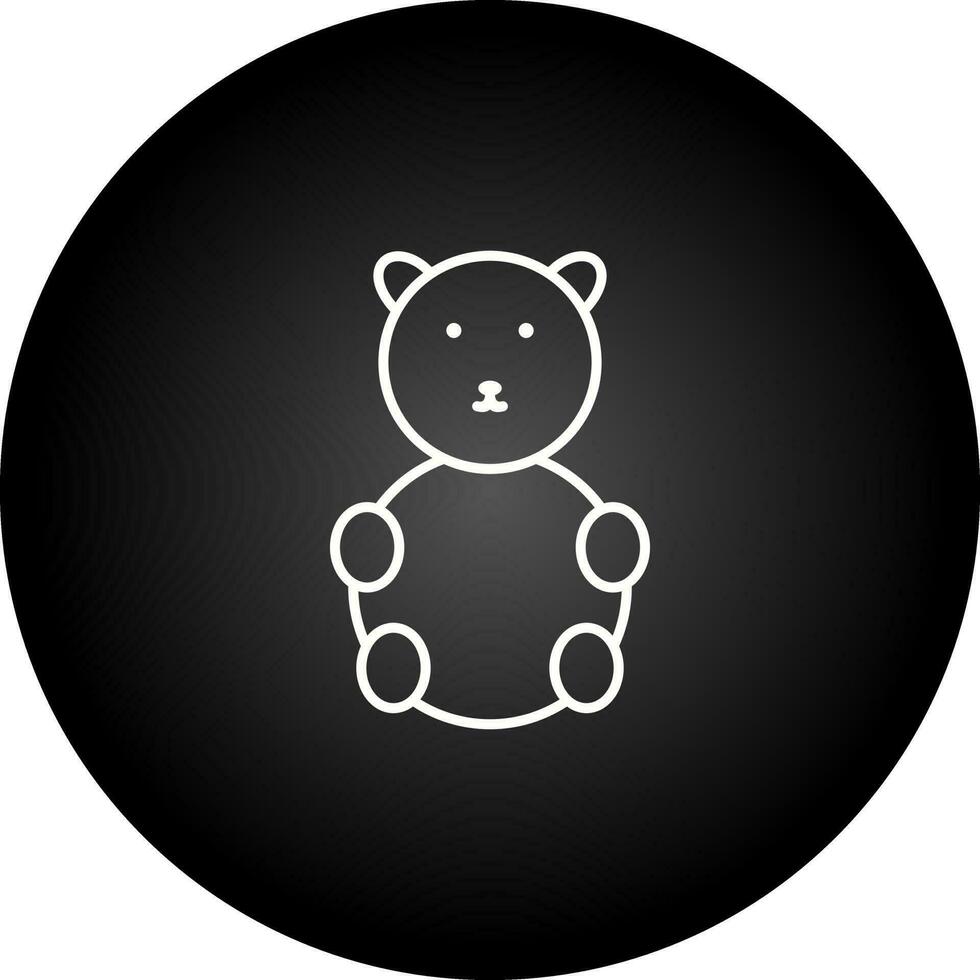 icono de vector de oso