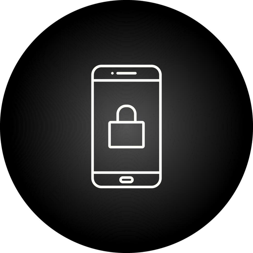 Locked Phone Vector Icon