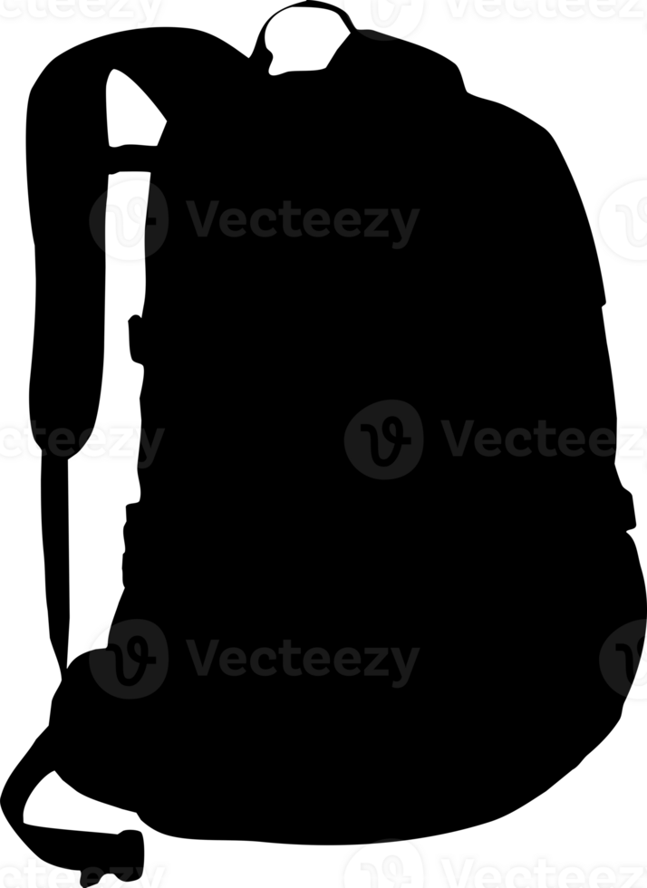 backpack silhouette outline 23392032 PNG