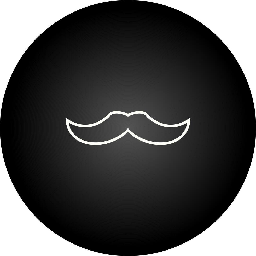 icono de vector de bigote