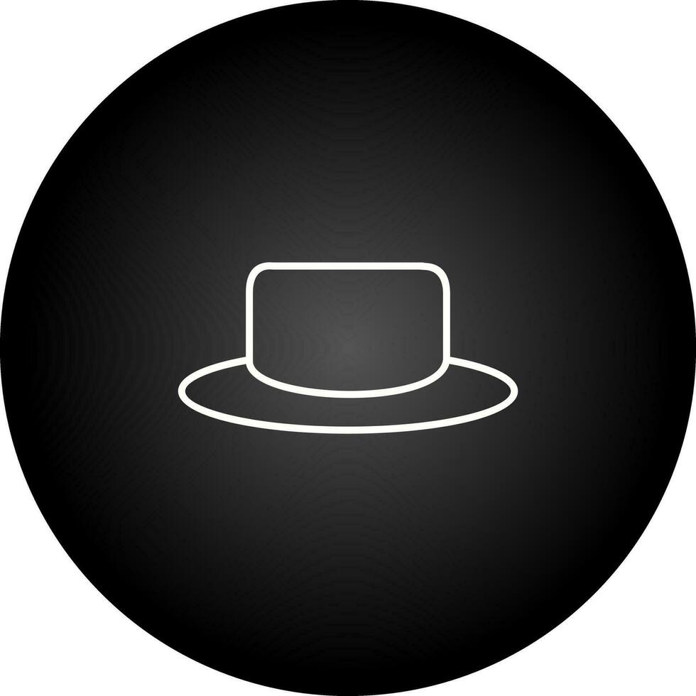 icono de vector de sombrero