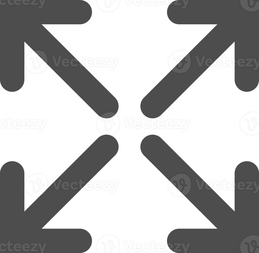 resize icon illustration isolated item png