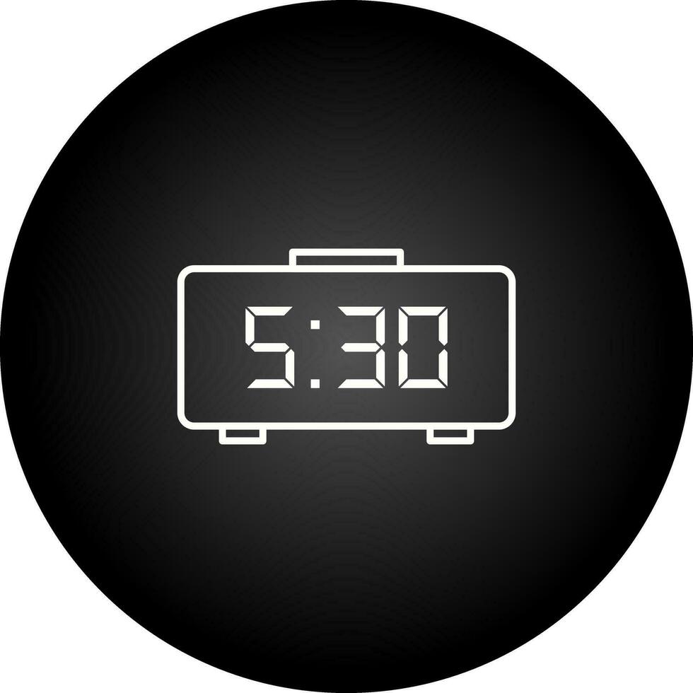 Digital Clock Vector Icon