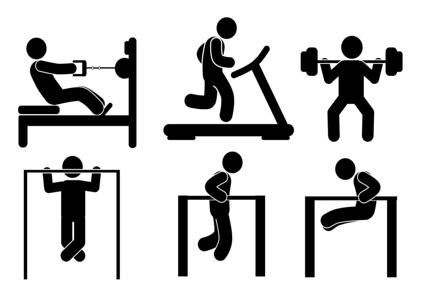 Fitness and Workout Illustration concept vector