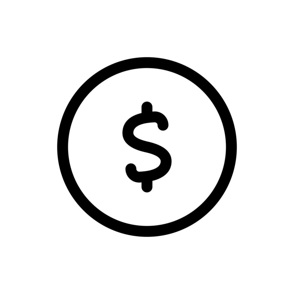 Simple Currency icon. The icon can be used for websites, print templates, presentation templates, illustrations, etc vector