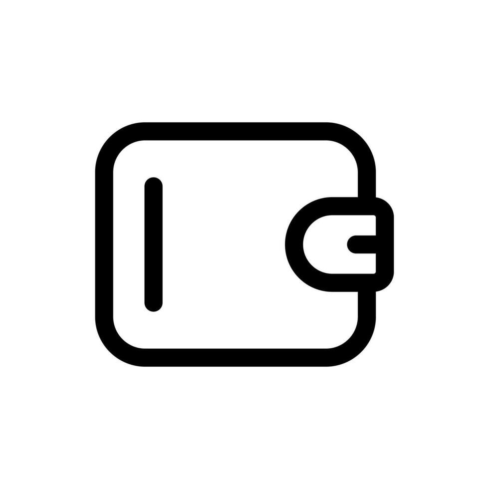 Simple Wallet icon. The icon can be used for websites, print templates, presentation templates, illustrations, etc vector