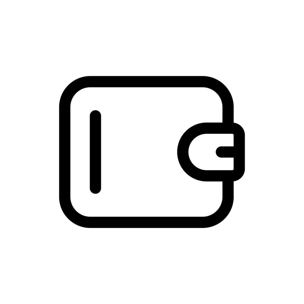 Simple Wallet icon. The icon can be used for websites, print templates, presentation templates, illustrations, etc vector