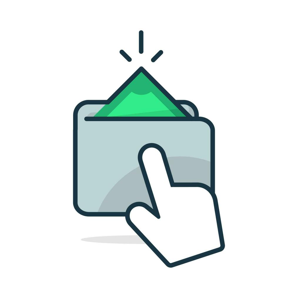 tap to top up, transfer, add money button concept illustration flat design vector eps10. modern graphic element for landing page, empty state ui, infographic, icon