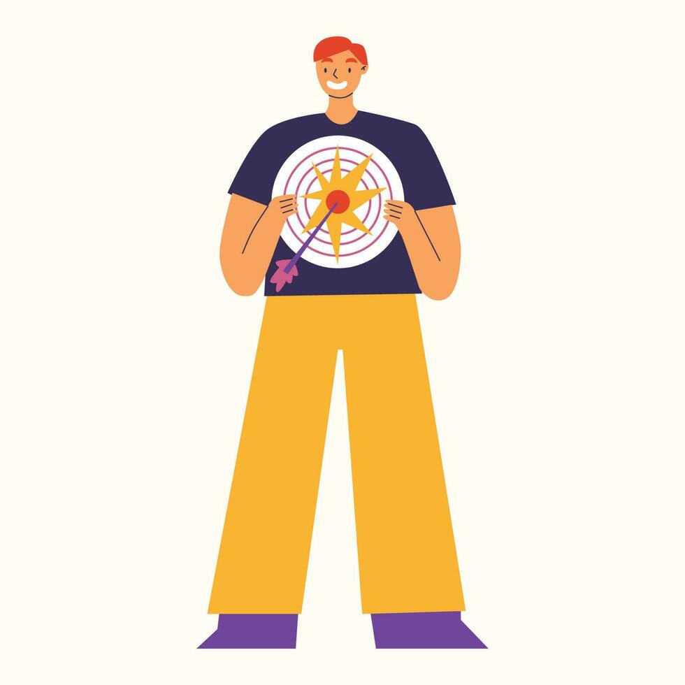 Digital Marketing illustration. Scenes with man taking part in business activities. Vector hand drawn illustration.