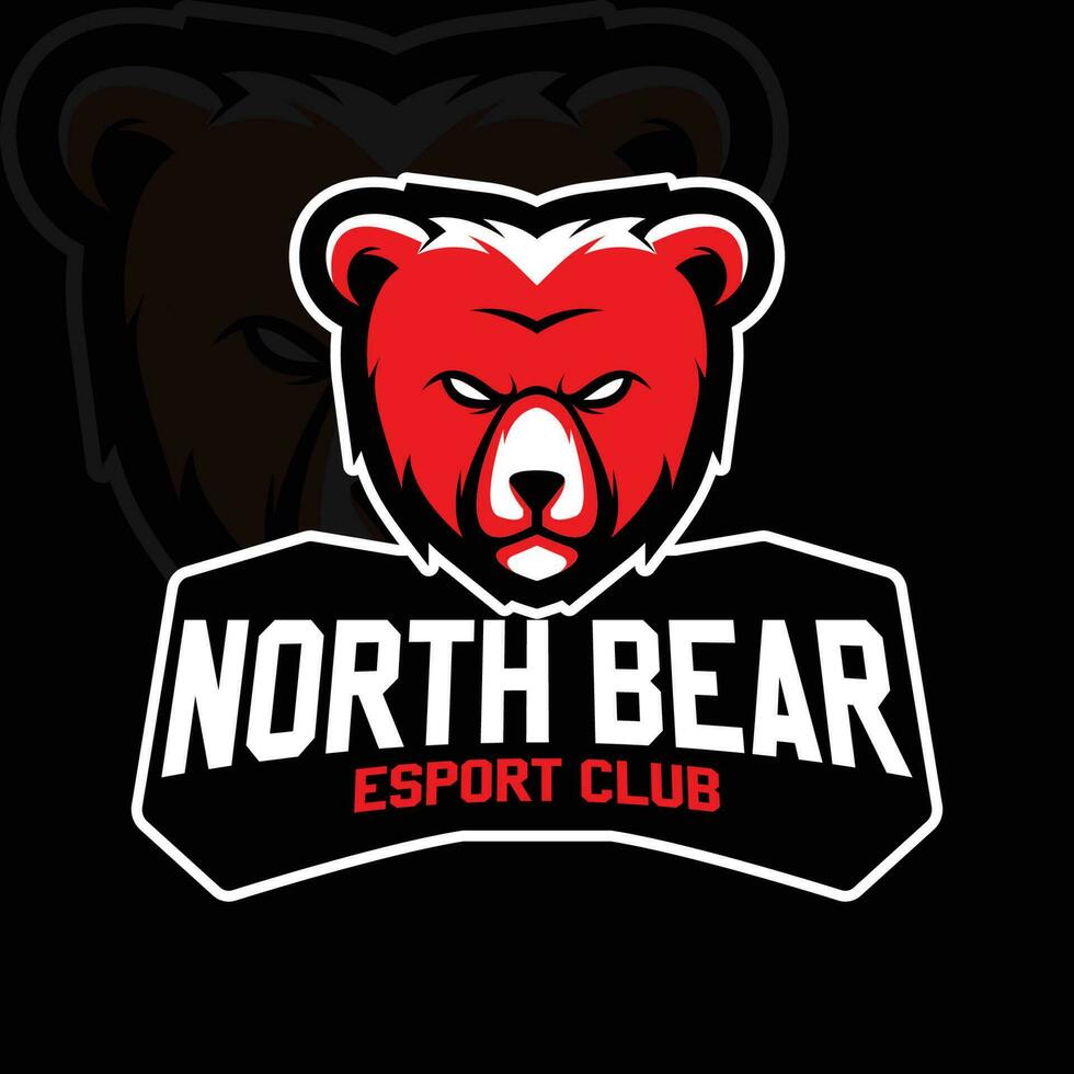 norte oso deporte club vector logo diseño
