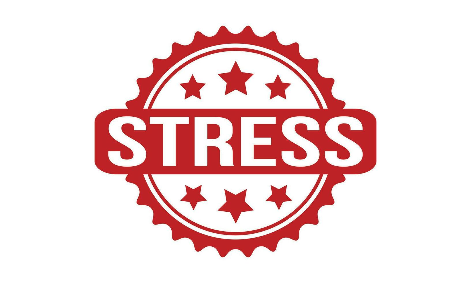 Stress Rubber Stamp Seal Vector